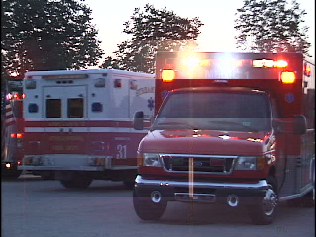 ambulance and fire truck on accident scene 1