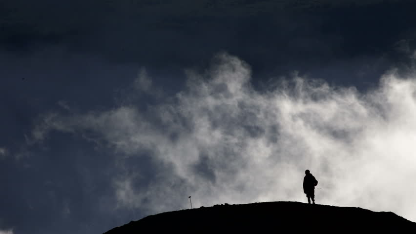 Mountains, clouds, 