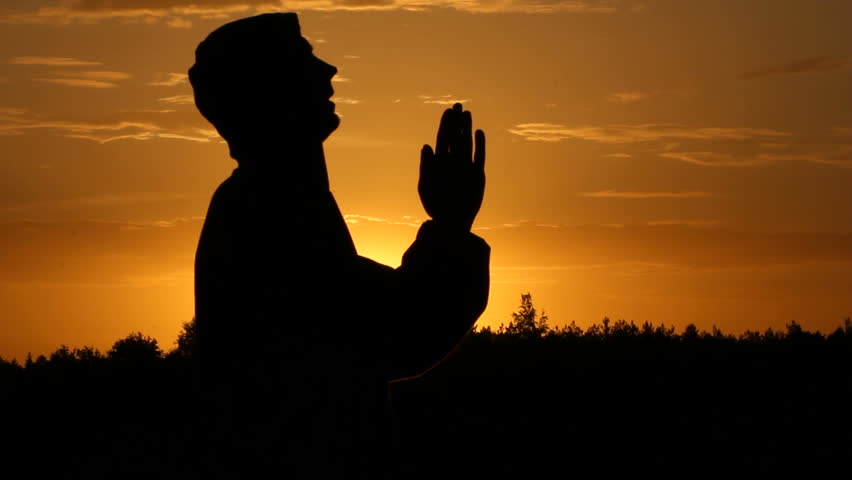 Silhouette, prayer