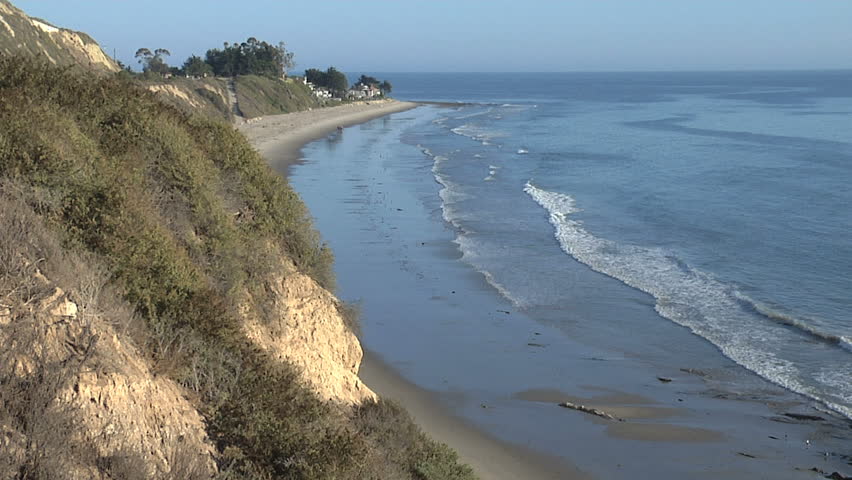 Bluffs above Rincon Beach, Santa Barbara California