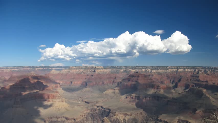 Time lapse Thunderstorm over Grand Canyon National Park 