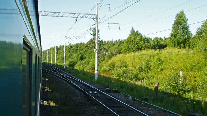 Train ride time lapse loopable movie