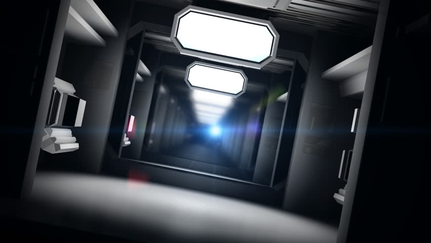 Space hatch scifi concept