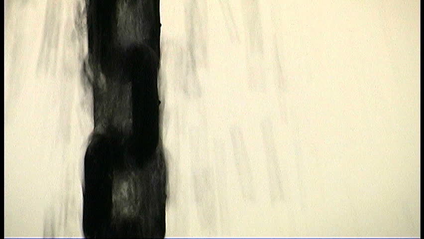 tilt down of rainwater flowing down chainlinks