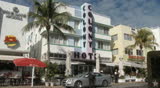 SOUTH BEACH - DEC 12: Colony Hotel December 12th, 2010 on South Beach. One of the most photographed hotels on Ocean Drive in South Beach due to its Art Deco architecture.