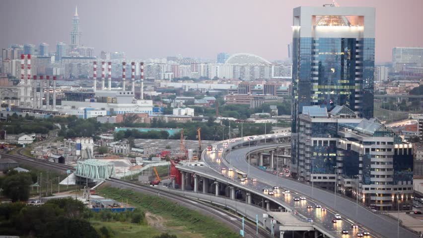 MOSCOW - JULY 5: Moscow International Business Center, July 5, 2010, Moscow, Russia. MIBC is expected to become the first zone in Russia to combine business activity, living space and entertainment into one single development. 