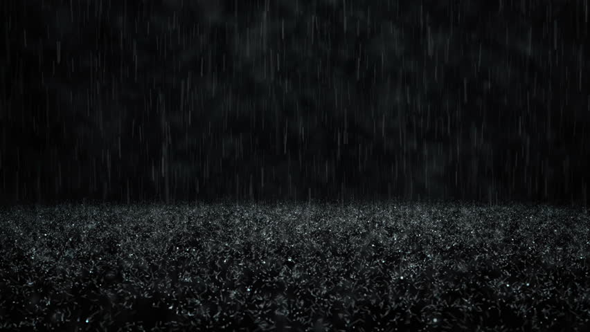Rain On Black Background 4k Stock Footage Video (100% ...