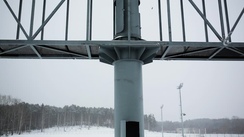 Hd00 08the Steel Frame Construction Of Large Banner Industrial