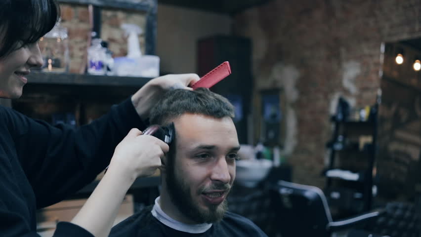 Men S Hairstyling And Haircutting In A Barber Shop Or Hair Salon