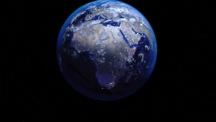 earth zoom in from space