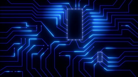 Animation Electronic Circuit W Flowing Signals Stock Footage Video (100%  Royalty-free) 1008335812 | Shutterstock