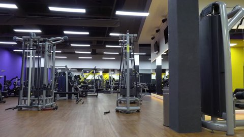 The Interior Of An Empty Gym