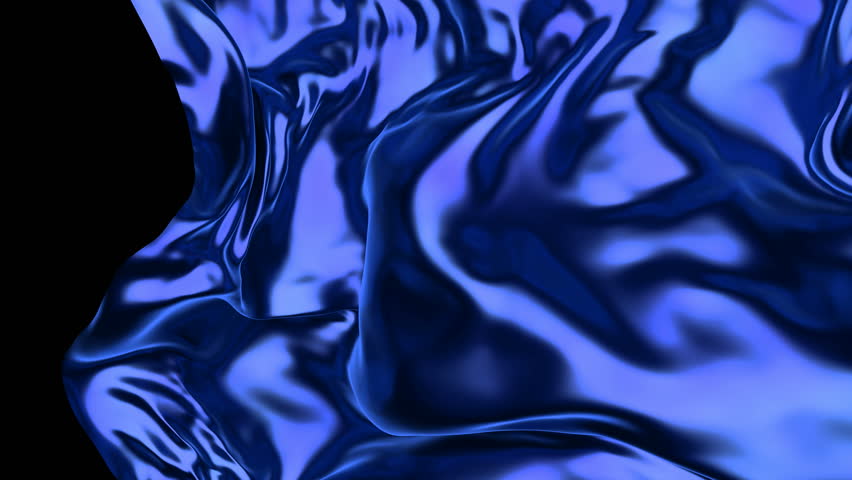 Silk waving. Blue Silk. Cloth waving.