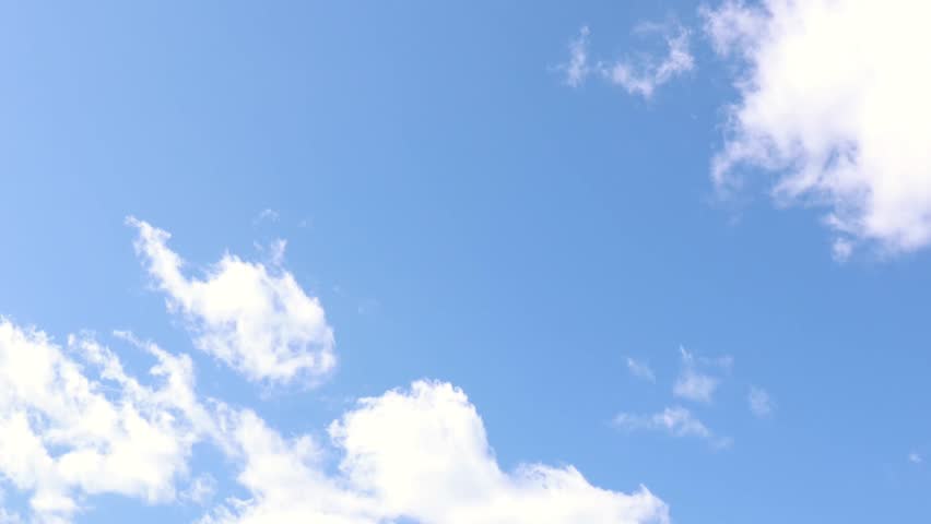 Cloud patterns in partly cloudy sky image - Free stock photo - Public ...