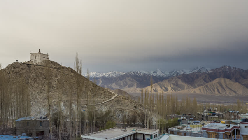 Landscape with mountains, sky, and clouds in Ladakh, India image - Free ...