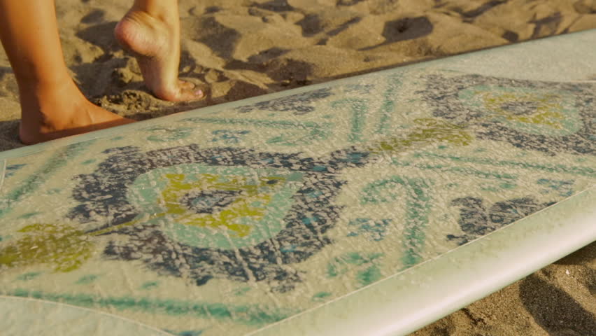 Sexy Sporty Surfer Girl Take Stock Footage Video 100 Royalty