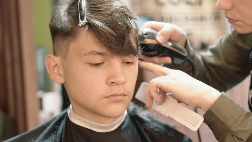 Hairdresser For Men Barbershop Hair Stock Footage Video 100