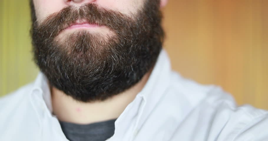 Bearded Man Standing In Front Stock Footage Video 100 Royalty