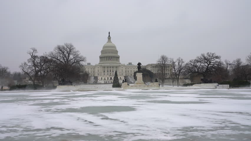 Capital in snowstorm image - Free stock photo - Public Domain photo ...