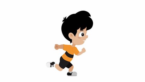 Boy Run Loop Cartoon Animation Background Stock Footage Video (100%  Royalty-free) 1018694902 | Shutterstock