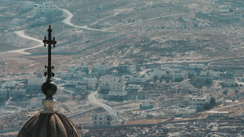 Bethlehem Palestine West Bank Israel Stock Footage Video 100