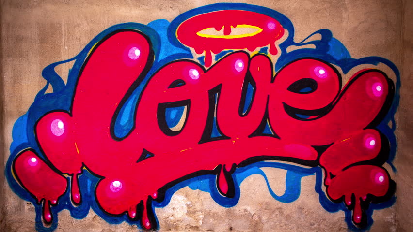 Stop Motion of a Graffiti Stock Footage Video (100% Royalty,free) 1020600202