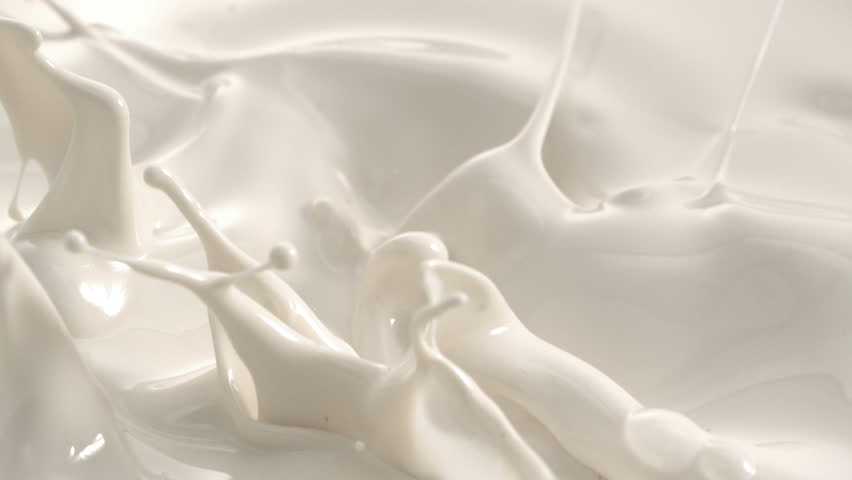 Cream Milk Splashing Macro Shot on Phantom Camera
