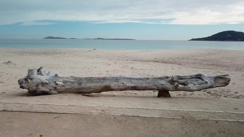 Long Beach Liscia Ruja In The Local Language One Of The Longest Beaches Of The Emerald Coast North Sardinia In A Winter Day