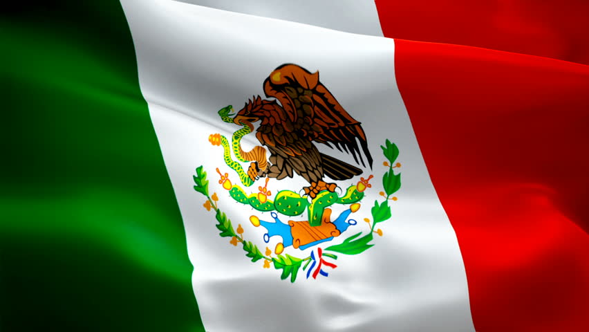 Mexico Waving Flag. National 3d Stock Footage Video (100% ...