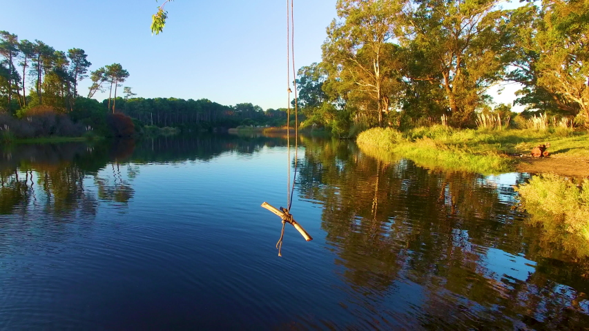 Rope Swing Into River Footage Page 8 Stock Clips