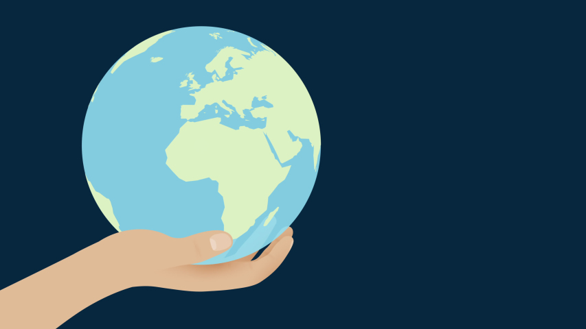 Hands holding small globe of earth image - Free stock photo - Public ...