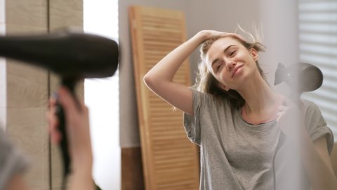 Blow Dry Hair Stock Video Footage 4k And Hd Video Clips