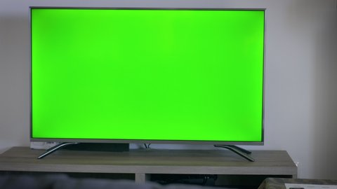 A 4k Tv Set On Stock Footage Video 100 Royalty Free 1010493710