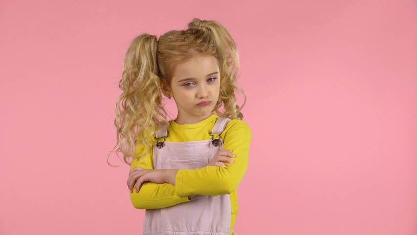 Pretty Little Girl With Blond Stock Footage Video 100 Royalty Free