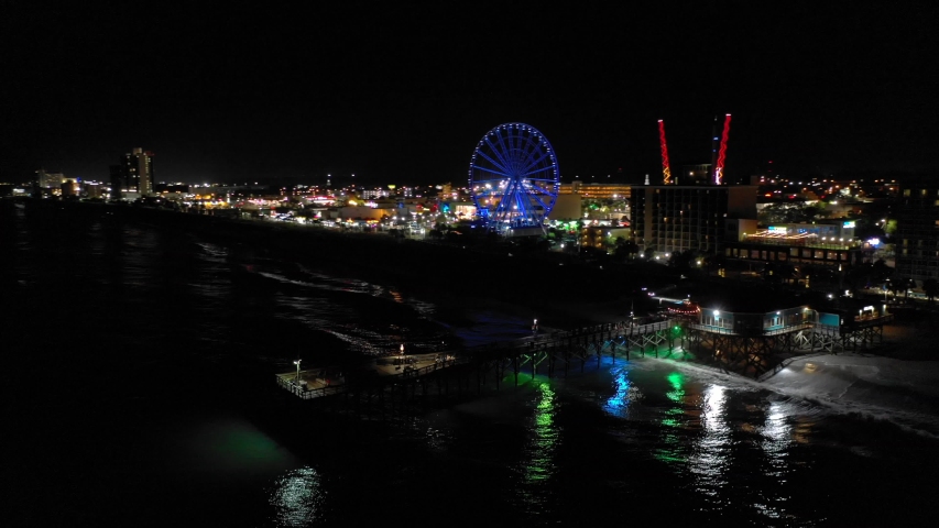 Skywheel at Night in Myrtle Beach, South Carolina image - Free stock photo - Public Domain photo ...