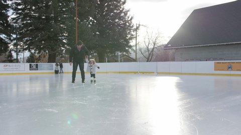 Outdoor Ice Skating Rink Stock Video Footage 4k And Hd Video