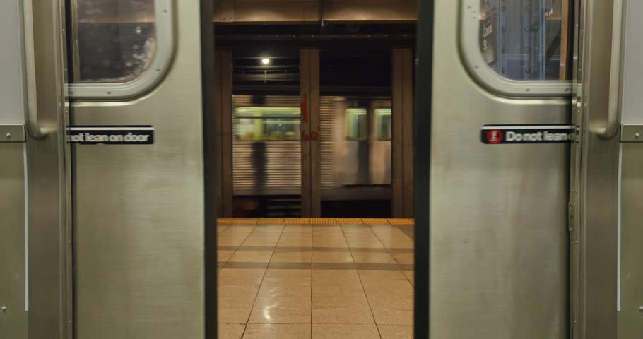 Circa 2015 A Low Angle View Of The Doors Of A