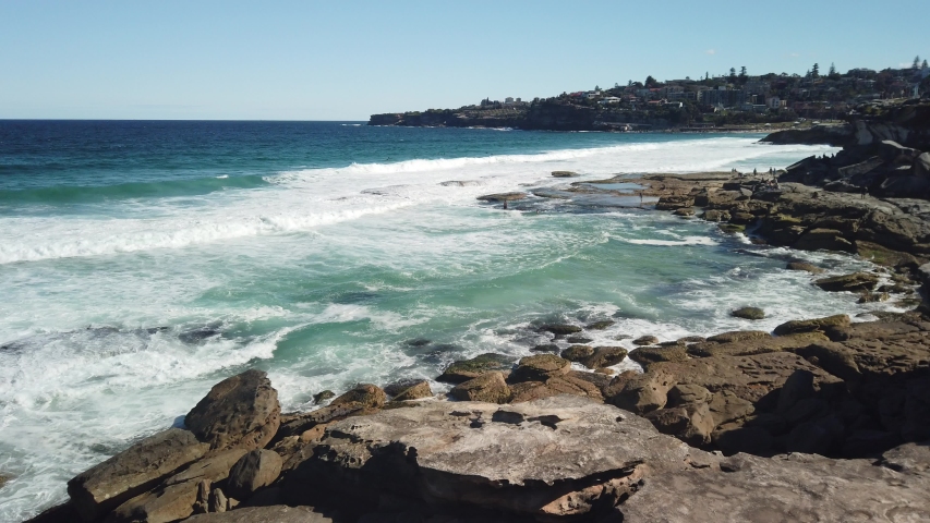 Mist and ocean waves splashing on rocks image - Free stock photo ...