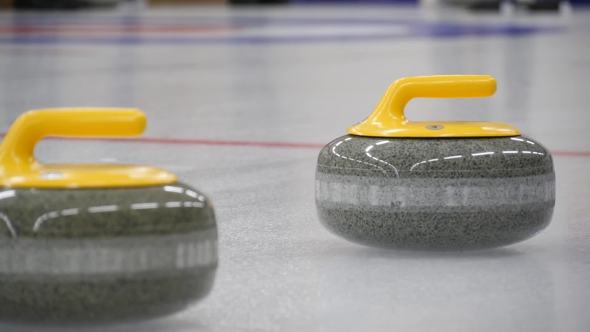 Curling Stones on ice image - Free stock photo - Public Domain photo ...