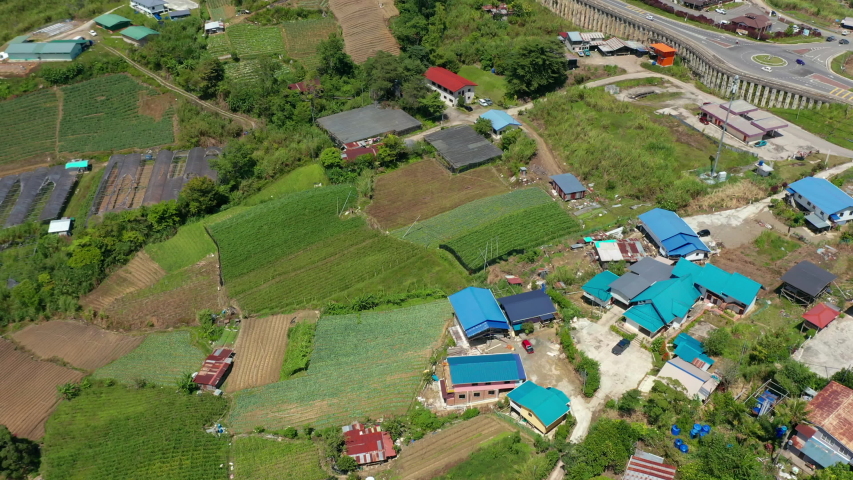 Landscape, hills and farms in Malaysia image - Free stock photo ...