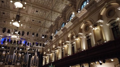 Sydney Nsw Australia Nov 23 2019 Interior View Of Sydney Town Hall Theatre And Organ Late 19th Century Heritage Listed Town Hall Building In The City Of Sydney Beautiful Interior Decorations