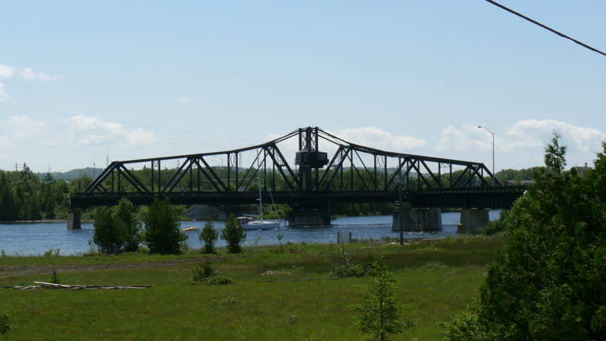 Little Current Swing Bridge Time Stock Footage Video 100 Royalty Free 10999922 Shutterstock