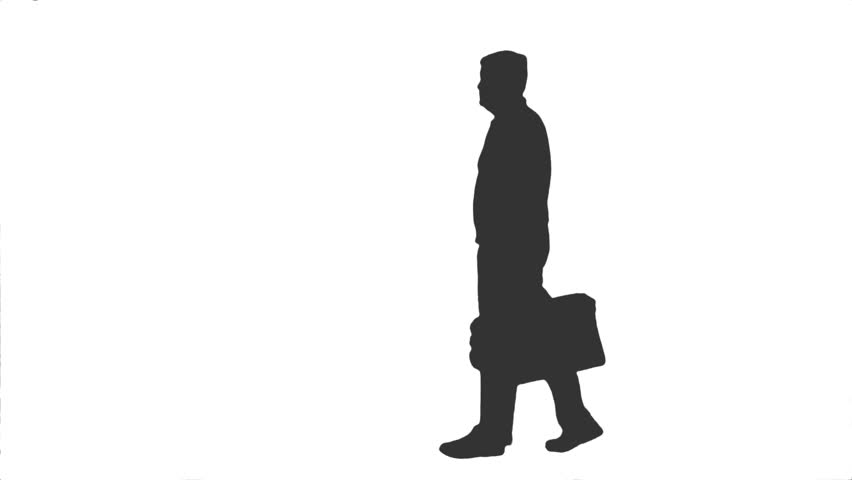 Stock video of silhouette of a male walking with | 11062352 | Shutterstock