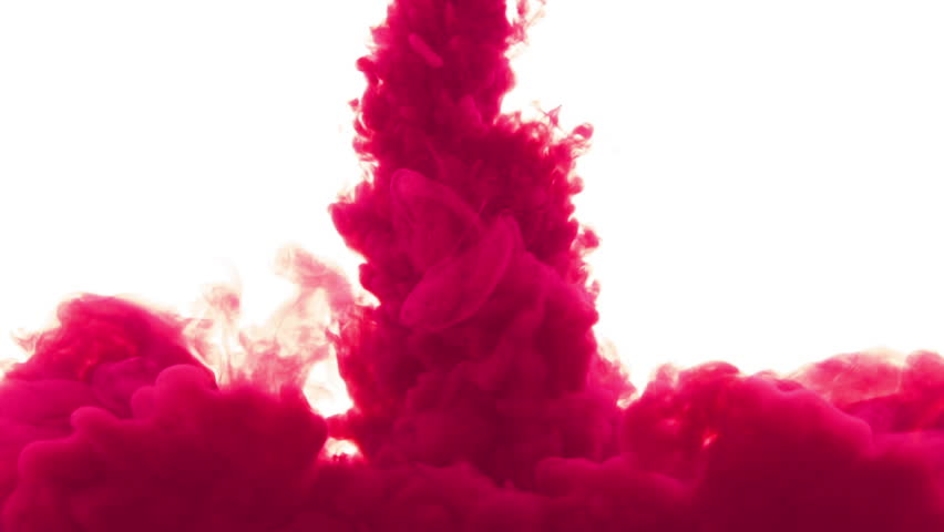 Stock Video Clip of Red ink in water.Creative slow motion. On ...