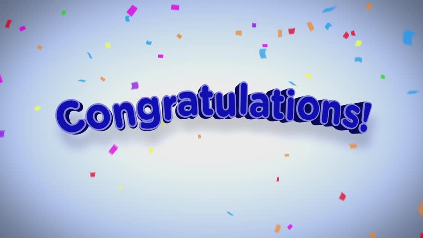 Congratulations Headline Stock Footage Video 11370737 | Shutterstock