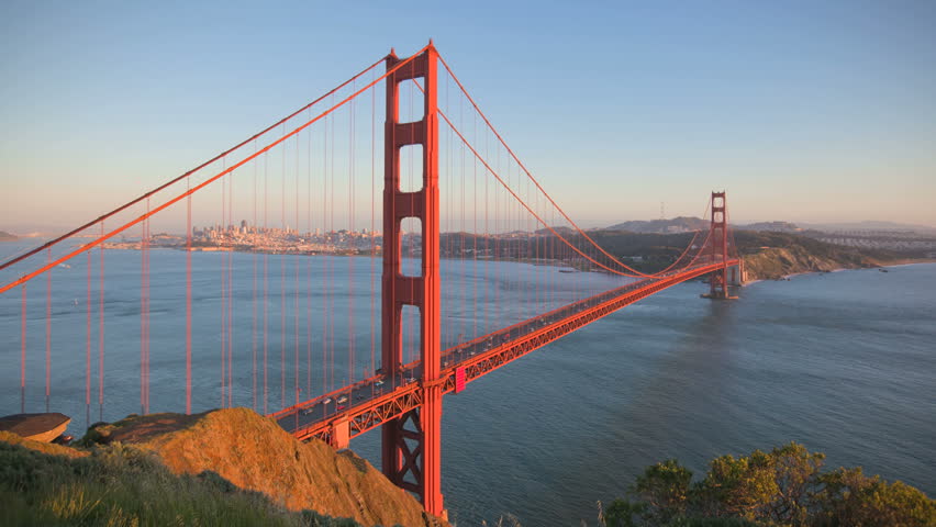Aerial View Over The Golden Gate Bridge With The City Of San Francisco ...