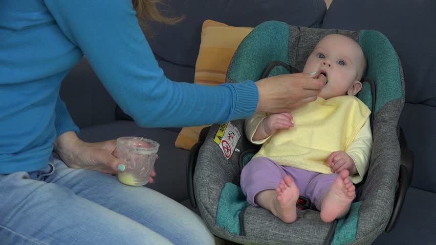 Closeup Of Baby Girl Daughter Stock Footage Video 100 Royalty