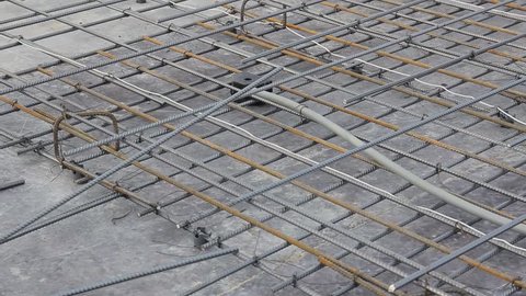 Frame Reinforcement Concrete Slab Construction Stock Footage Video 100 Royalty Free 12286472 Shutterstock
