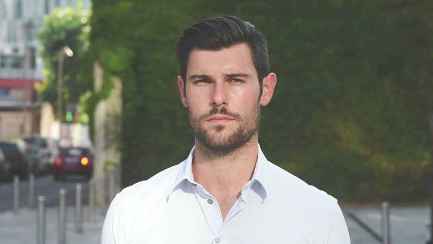 Hd00 06portrait Of A Young Handsome Caucasian Black Hair
