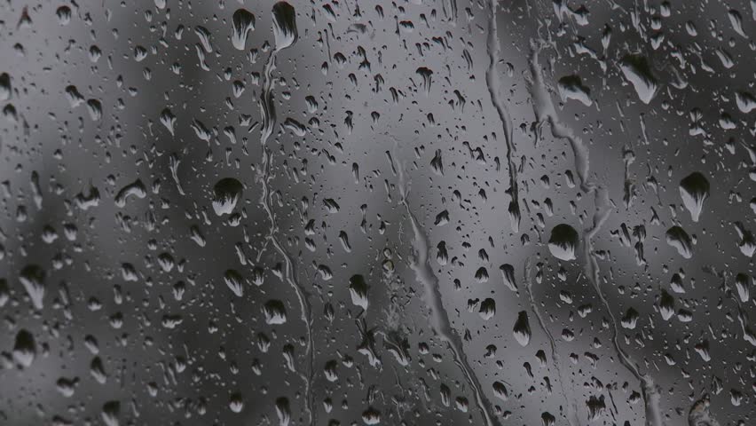 Rain Falling On A Window Rain Falling On A Window